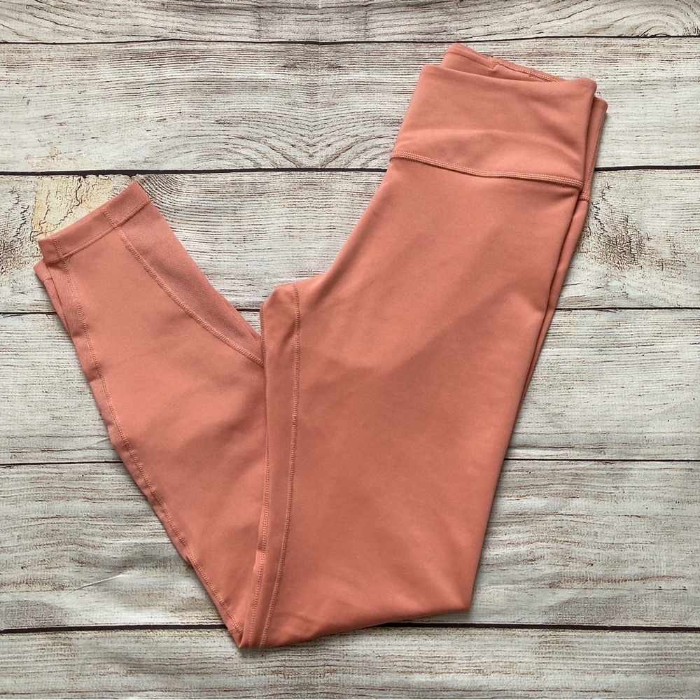Nike Dri Fit Mid Rise Cropped Leggings Women’s Xtra Small Peach